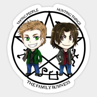 Saving people, hunting things... Sticker